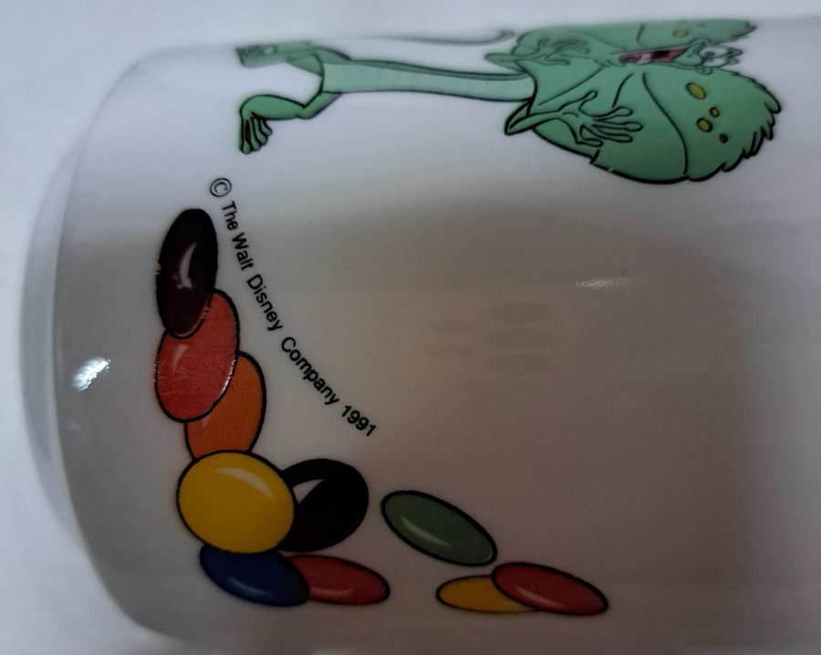 Vintage 1991 Disney's The Rescuers Down Under SMARTIES Candy Arcopal Mug Mugg