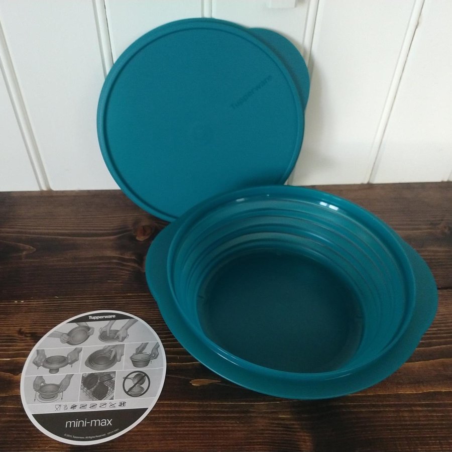 Ny Tupperware Mini-max 2liter mörk turkos