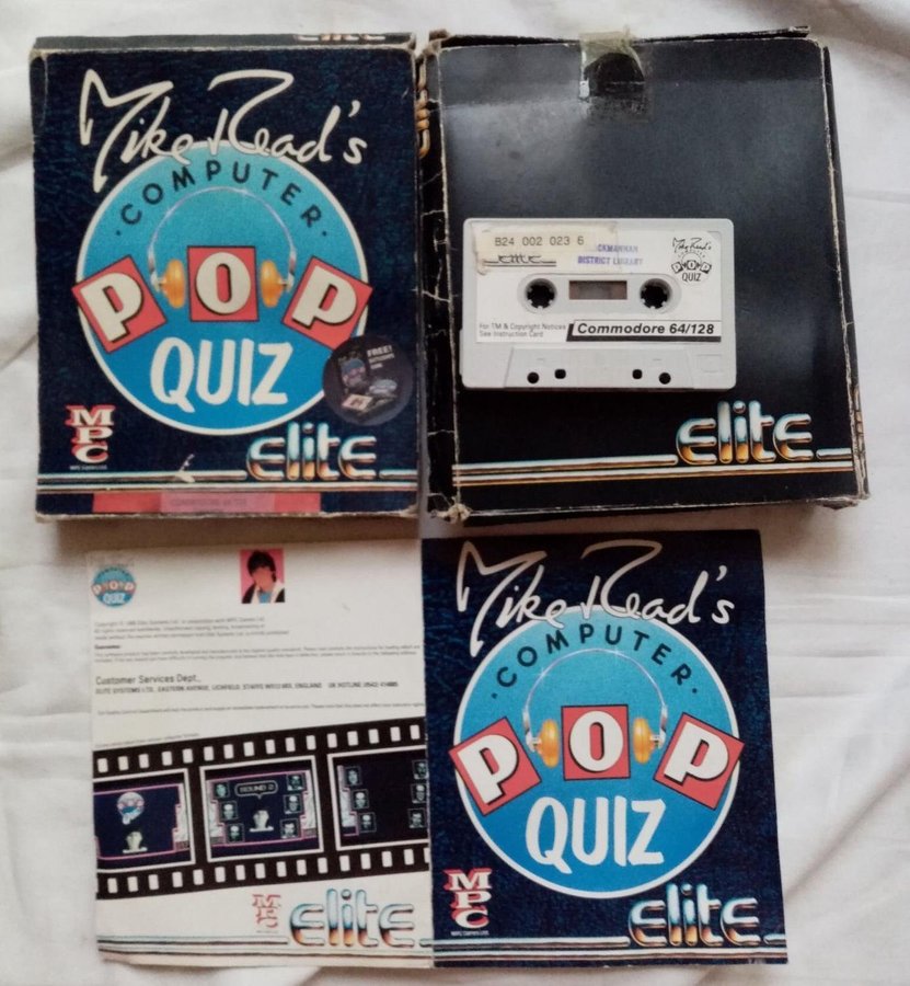 Mike Read's Computer Pop Quiz (Elite Systems)  - Commodore 64/C64 Spel