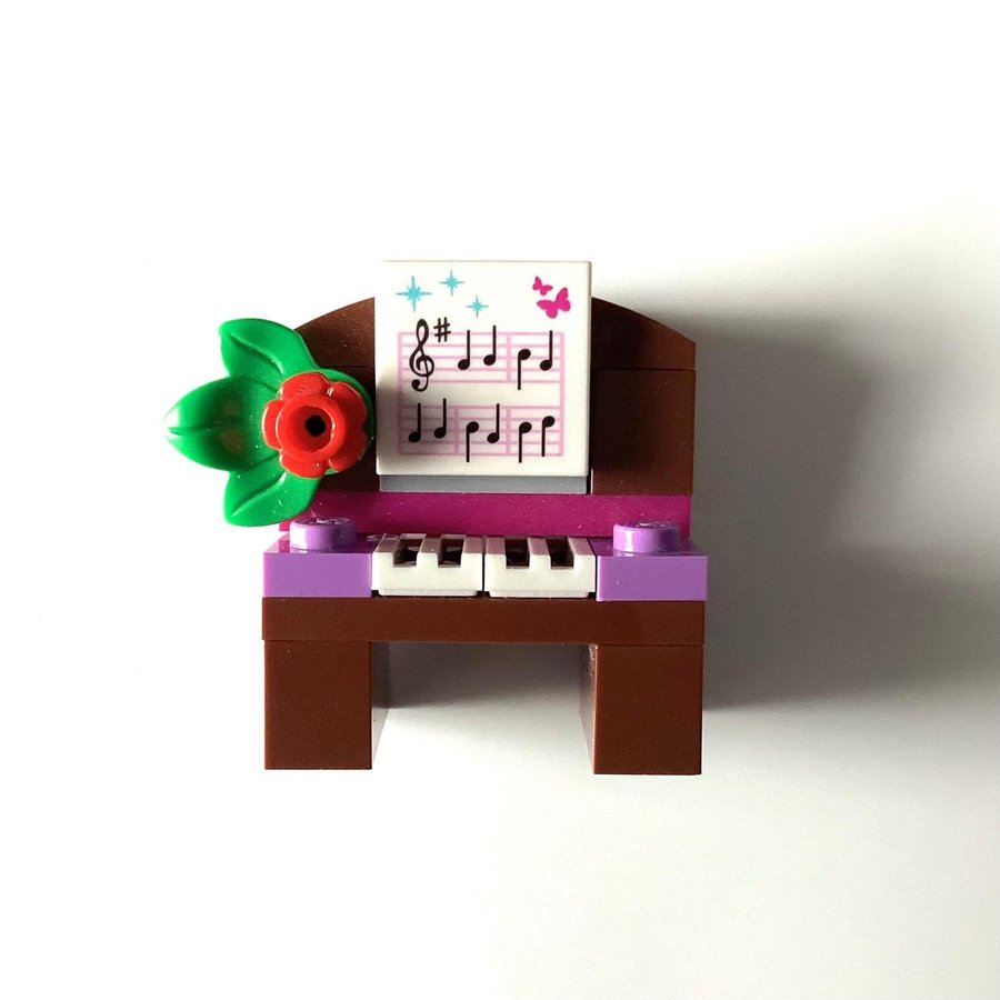 Lego Piano Jul Julpiano Instrument Tillbehör till minifigurer Julsaker Lek