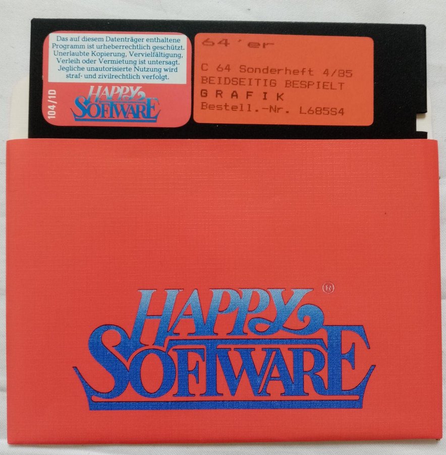 64'er Sonderheft 4-85 - Happy Software - Lös Disk - Commodore 64/C64