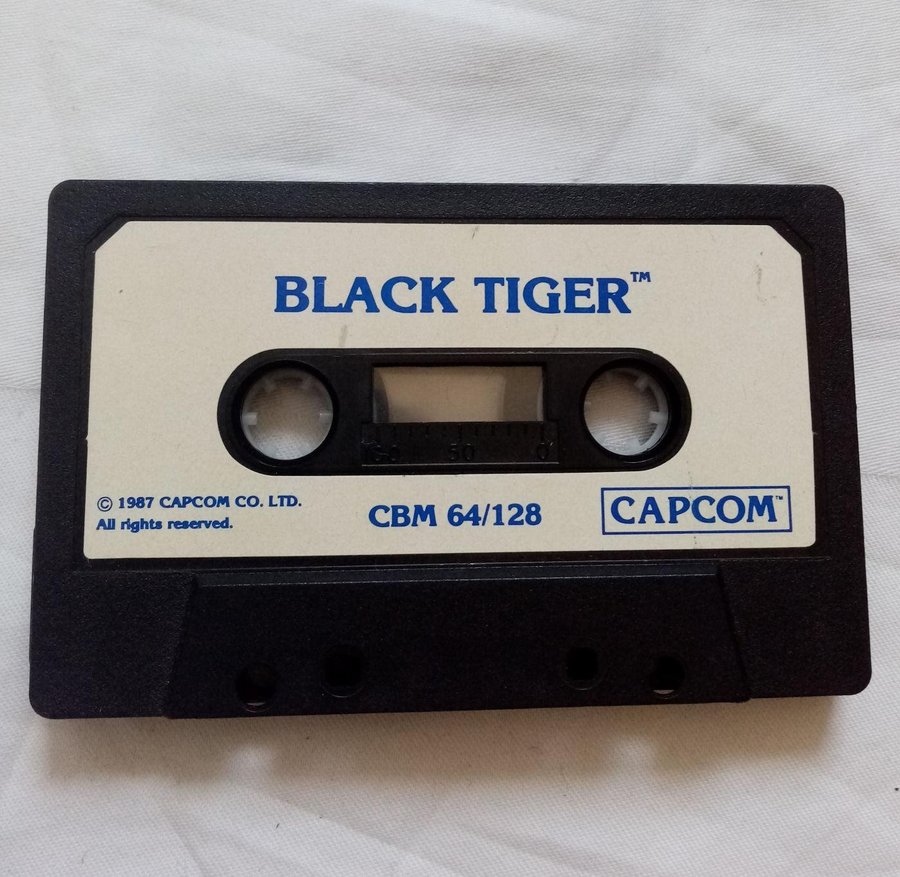 Black Tiger (US Gold - Go! - Capcom) - Lös Tape - Kassett Commodore 64/C64  Spel