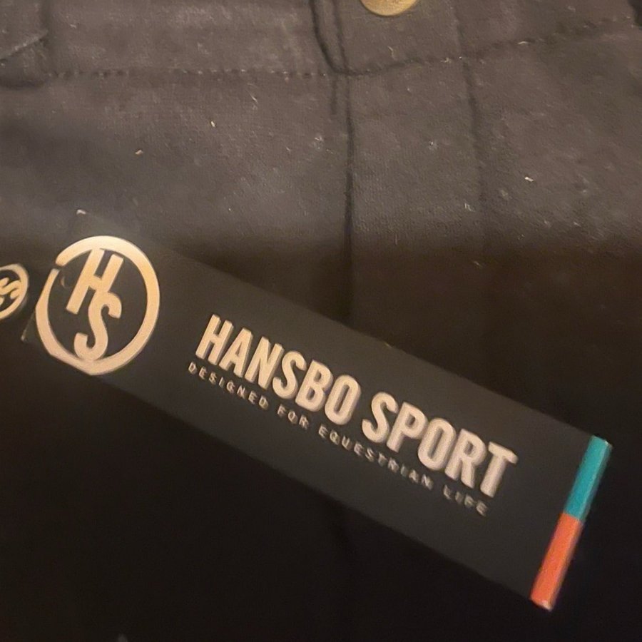 Hansbo Sport svarta ridbyxor, storlek 38