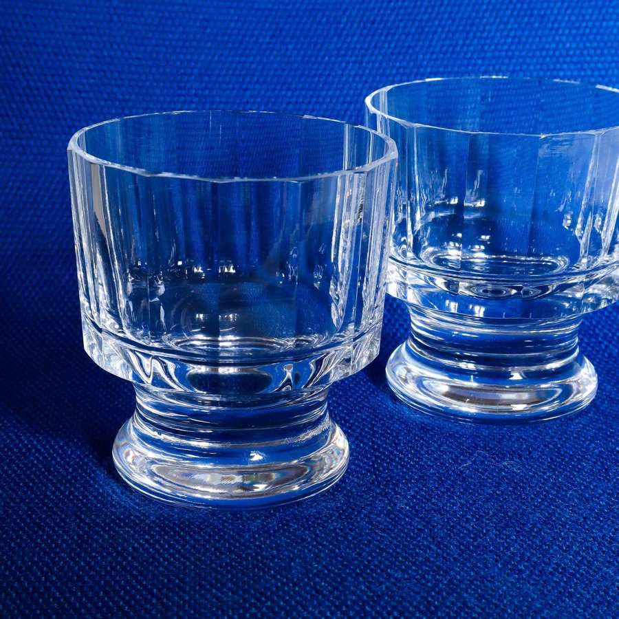 2 ST WHISKY/SELTER GLAS KOSTA 1960/70-TAL VINTAGE