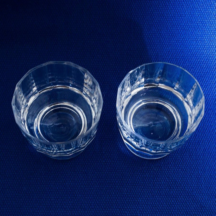 2 ST WHISKY/SELTER GLAS KOSTA 1960/70-TAL VINTAGE