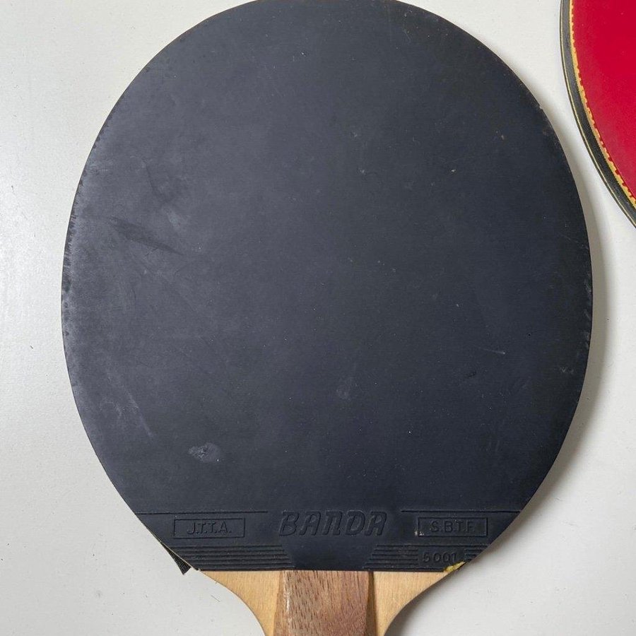 Ett par Vintage J O WALDNER BANDA Mini Jan-Ove pingisracket racket table tennis