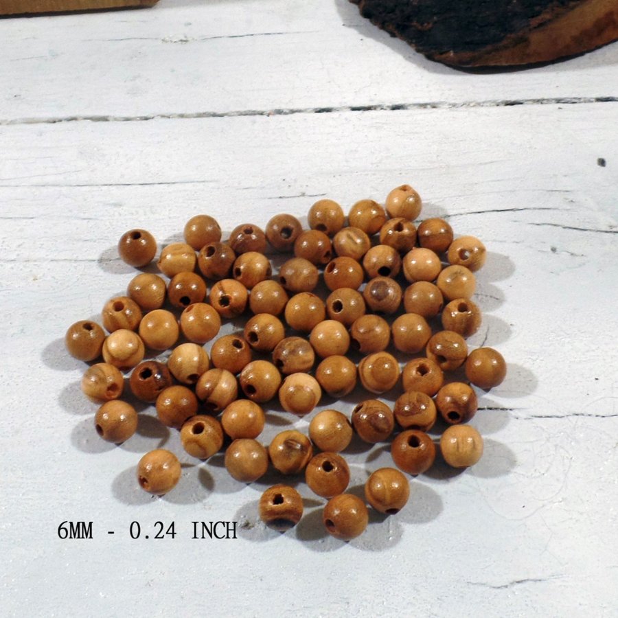 Olivträpärlor 6mm 150pz ovala pärlor för radband eller halsband Olivträpärlor