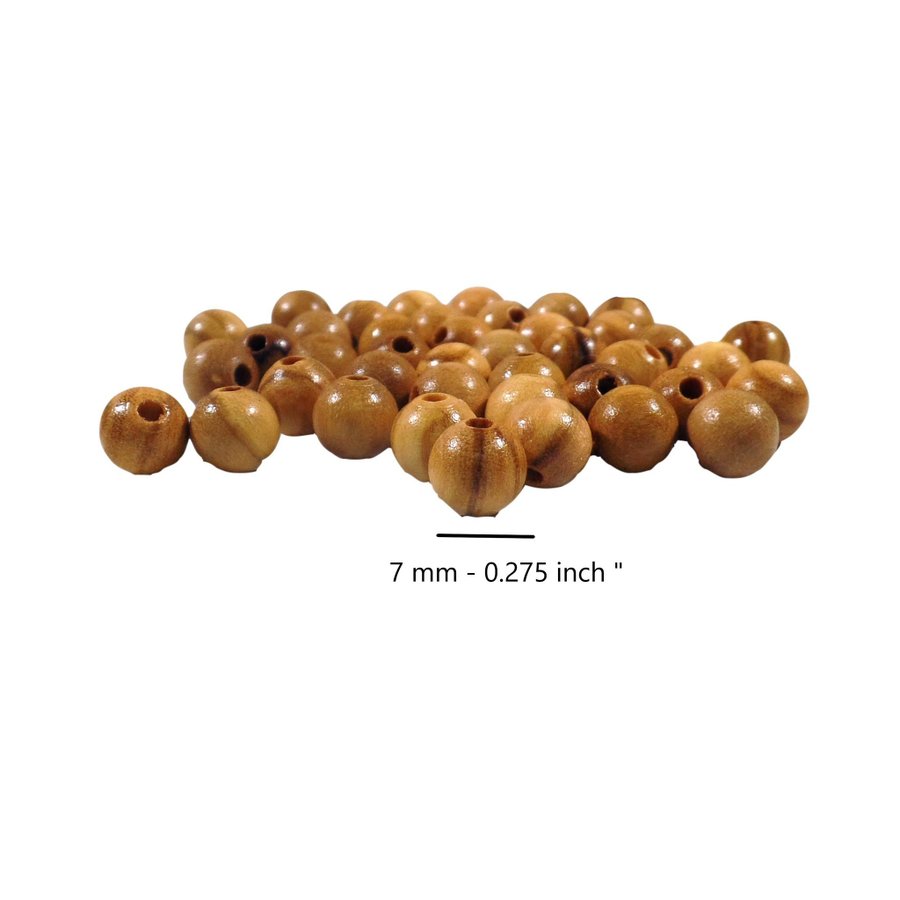 Olivträpärlor 7mm 100pz ovala pärlor för radband eller halsband Olivträpärlor