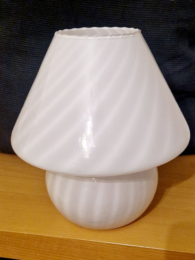 Tidslös STOR Svamplampa Bordslampa Paolo Venini Murano Fungo retro