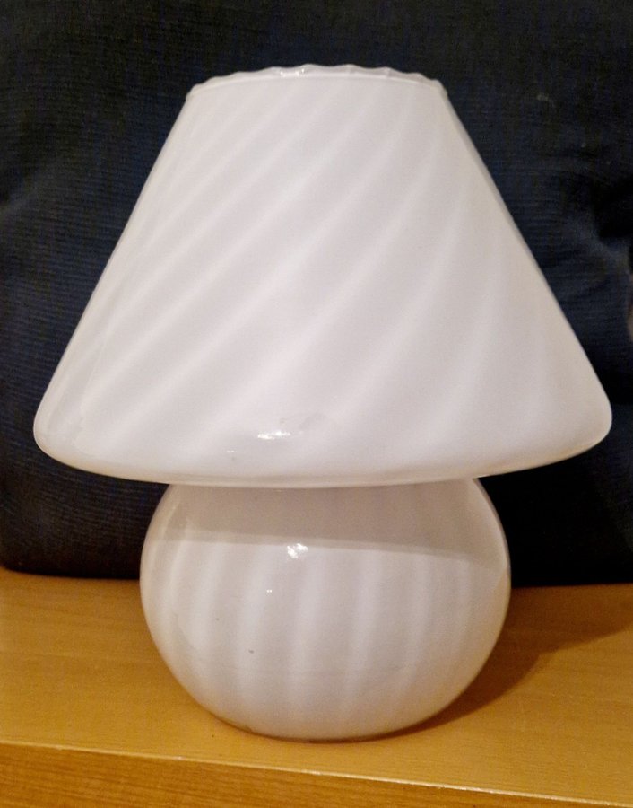 Tidslös STOR Svamplampa Bordslampa Paolo Venini Murano Fungo retro