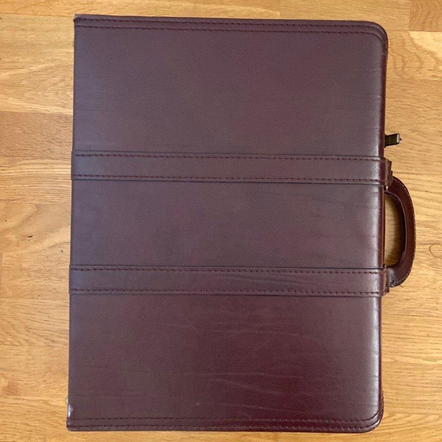 Mr Pierre Läder Pilot Portölj Väska Leather Business Portfolio Hard Case