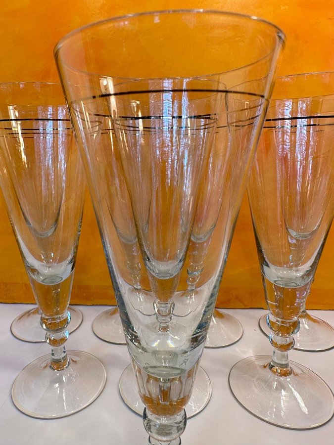 champagneglas 8 st kristall