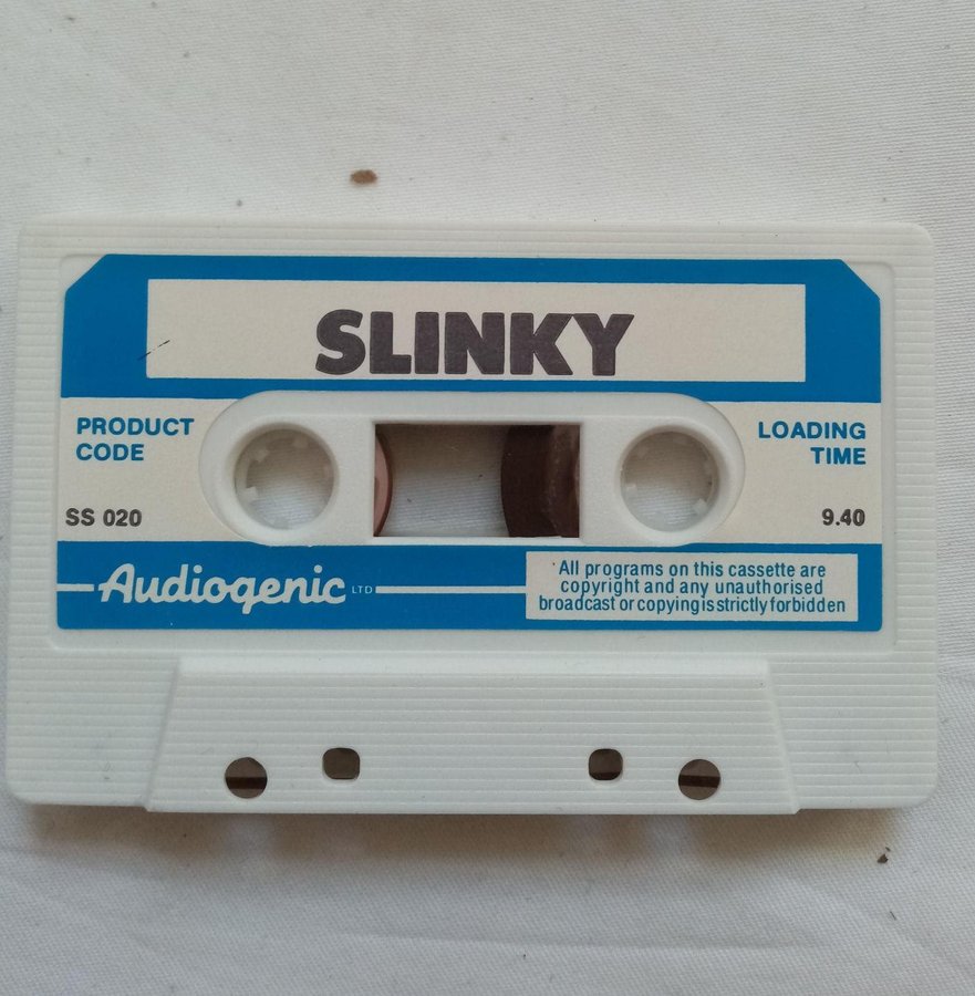 Slinky (Audiogenic - Cosmi) - Lös Tape - Kassett - Commodore 64/C64  Spel