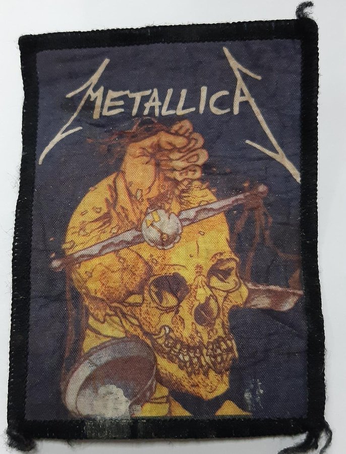 Tygmärke  Fabric Patch / Badge Metallica metal musik band