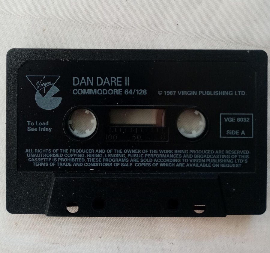 Dan Dare II (Virgin Games ) - Lös Tape - Kassett - Commodore 64