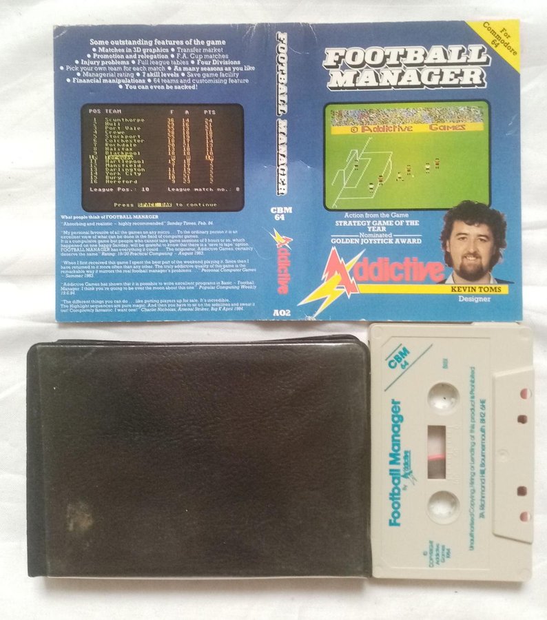 Football Manager (Addicitve) - Commodore 64/C64 Spel