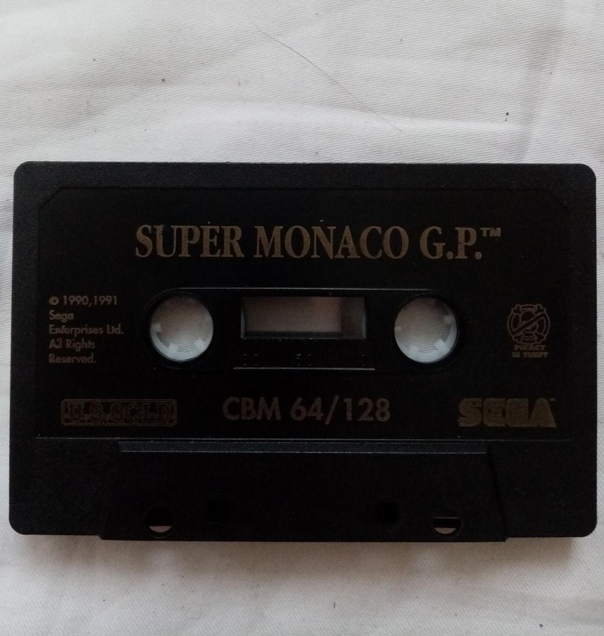 Super Monaco GP (US Gold - Sega)  Lös Tape - kassett - Commodore 64/C64 Spel