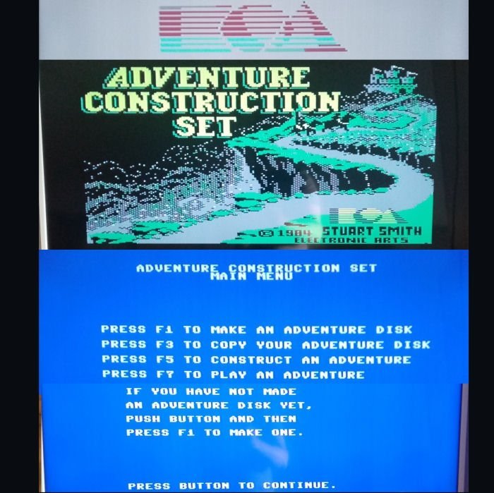 Adventure Construction Set (Electronic Arts) Disk ->TESTAD<- Commodore 64 / C64