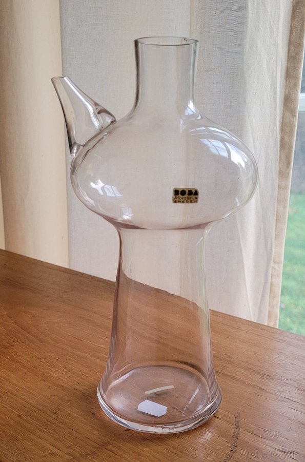 Glas karaff Bertil Vallien, Boda/Åfors 1970tal