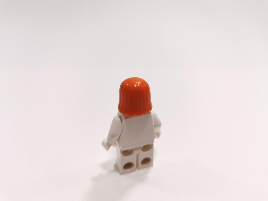 Lego - tillbehör - huvudbonad - dam frisyr - hår - part 4530 - röd