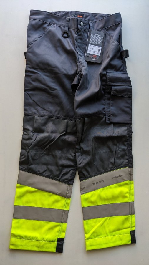 Worksafe grå/hi-vis gula byxor storlek C48