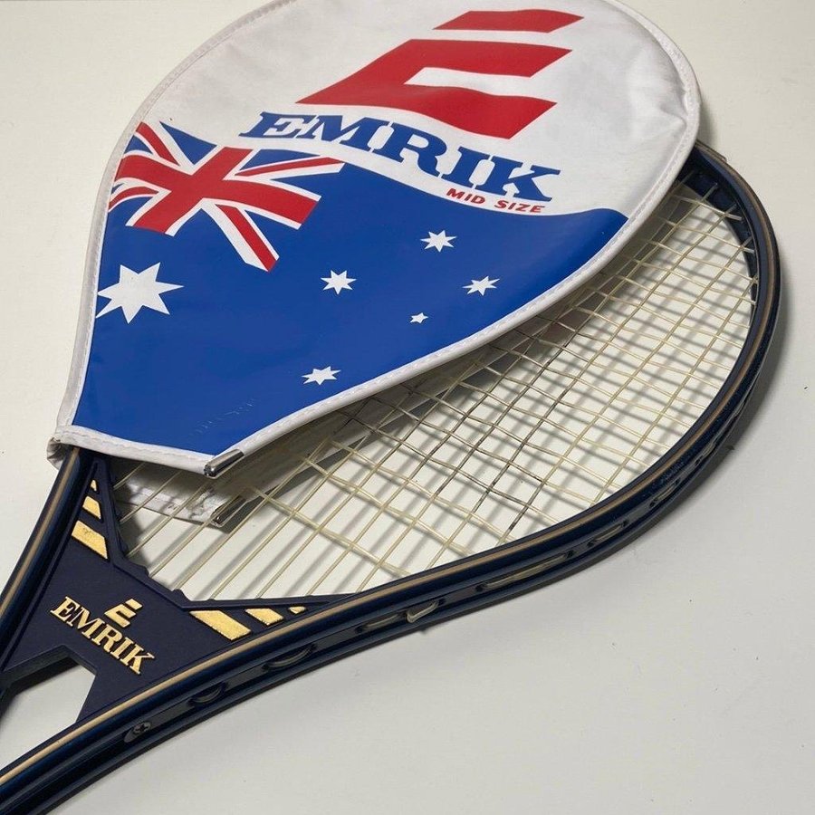 Vintage Emrik tennis racquet designed by Evonne Goolagong Cawley  Wally Masur