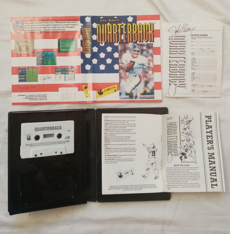 John Elway's Quarterback (Virgin Games) - Commodore 64/C64 Spel