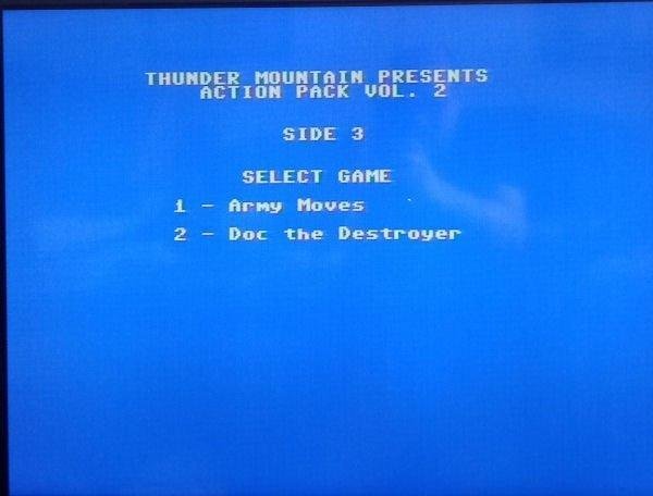 Thunder Mountain Action Pak Vol2 - Army Moves + Doc the Destroyer - C64 Spel