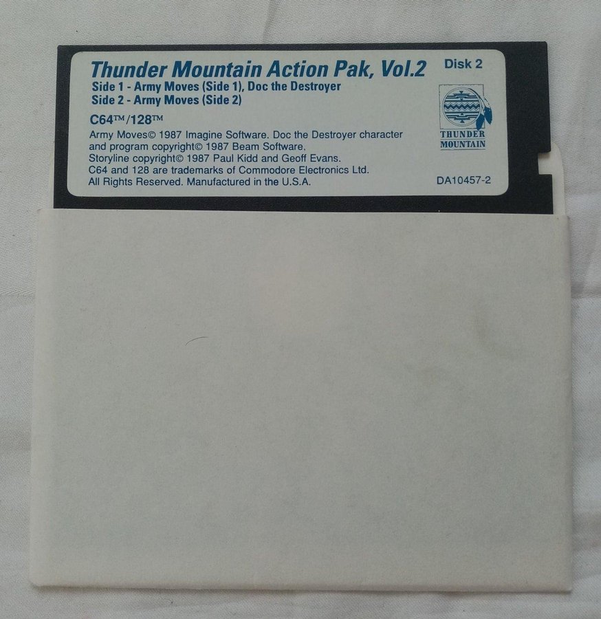 Thunder Mountain Action Pak Vol2 - Army Moves + Doc the Destroyer - C64 Spel