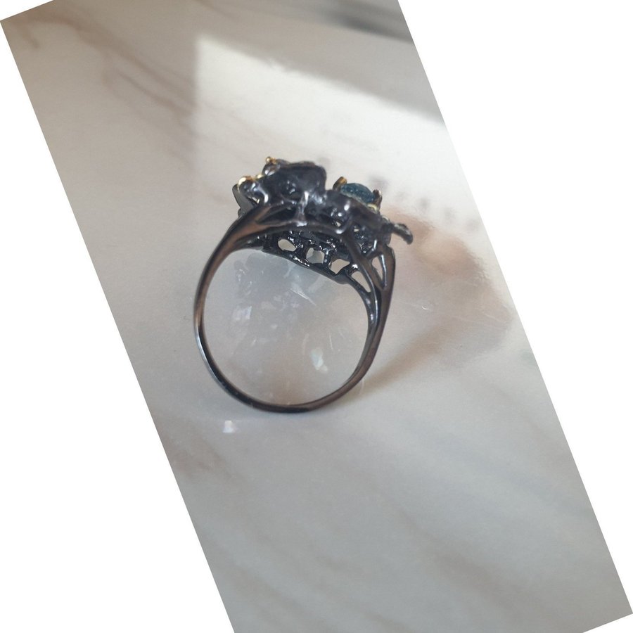 Exklusiva Hand gjorda Silver smycken ring