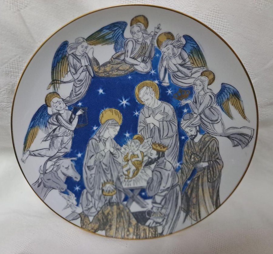 Porslinstallrik Porcelain plate Vista Alegre 1824 - Portugal Christmas Jul 2017