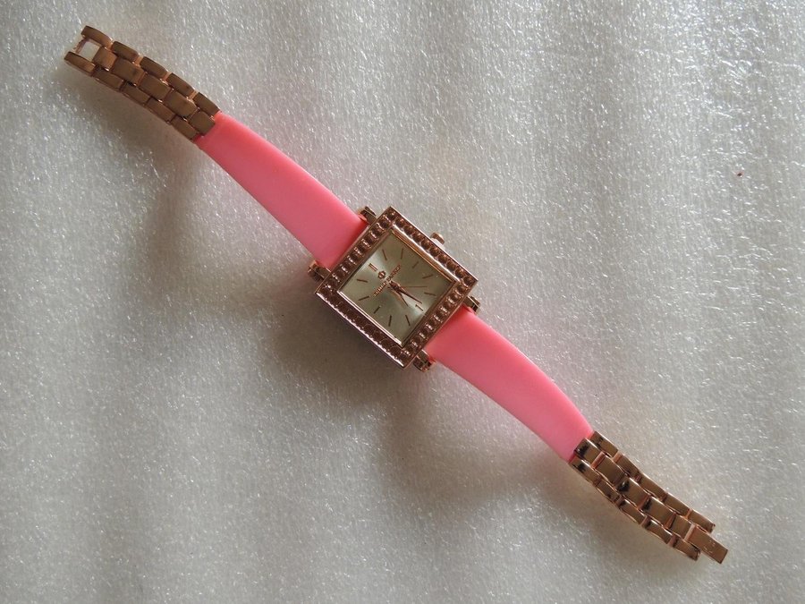 Rosa quarts armbandsur Philip Parker NOS