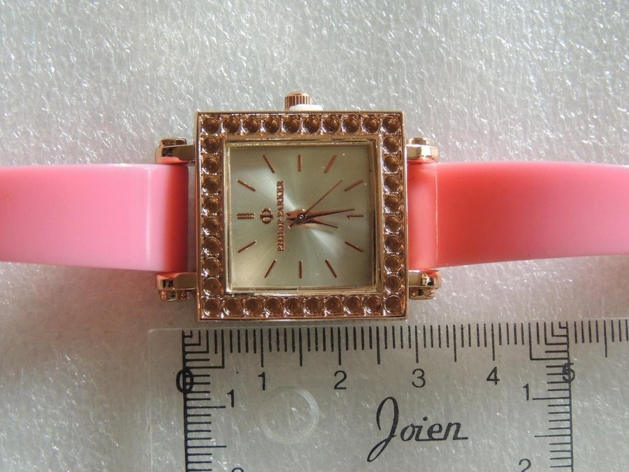 Rosa quarts armbandsur Philip Parker NOS