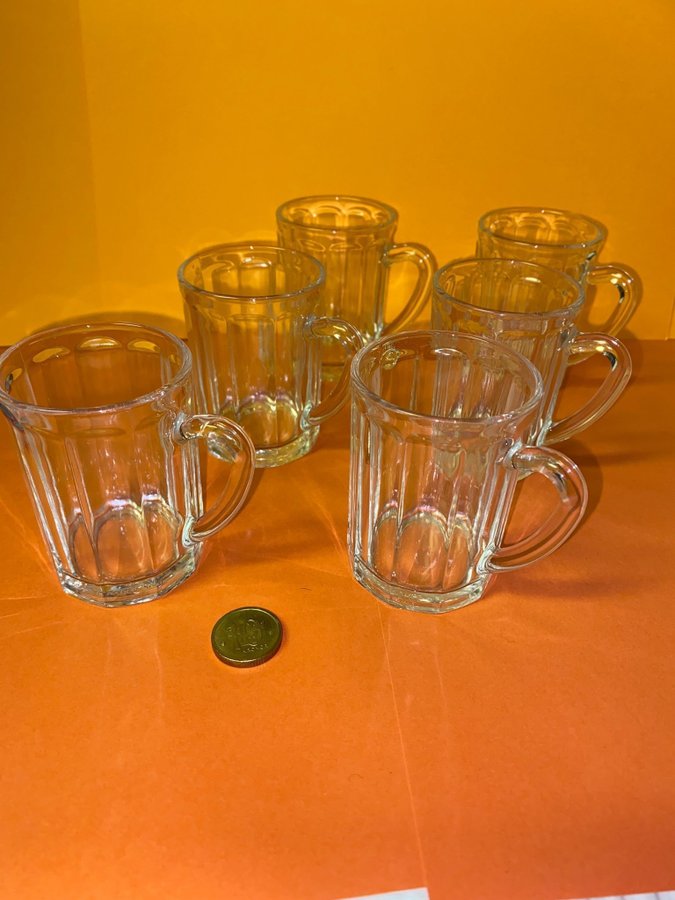 6 små glas *** Glögglas / espresso glas ***