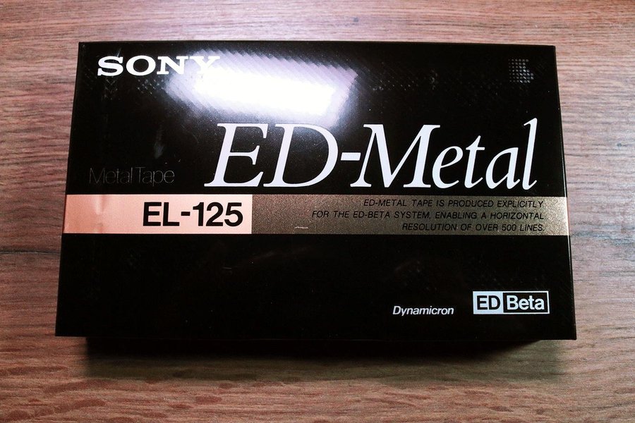 1st NY SONY ED-Metal ED BETA - EL-125 - Betamax