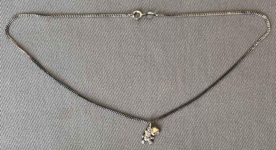 Silverhalsband med hänge Stämplad 925