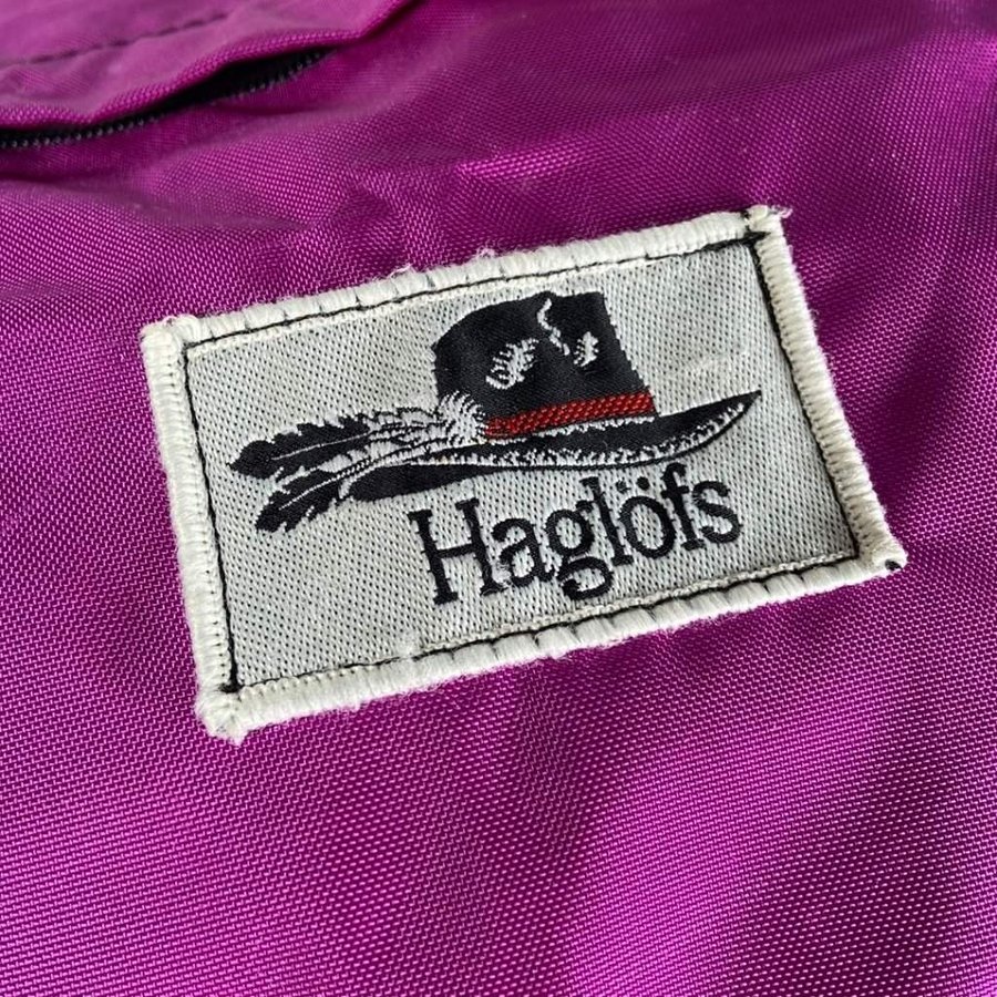 Vintage Haglöfs stor ryggsäck väska utan ram