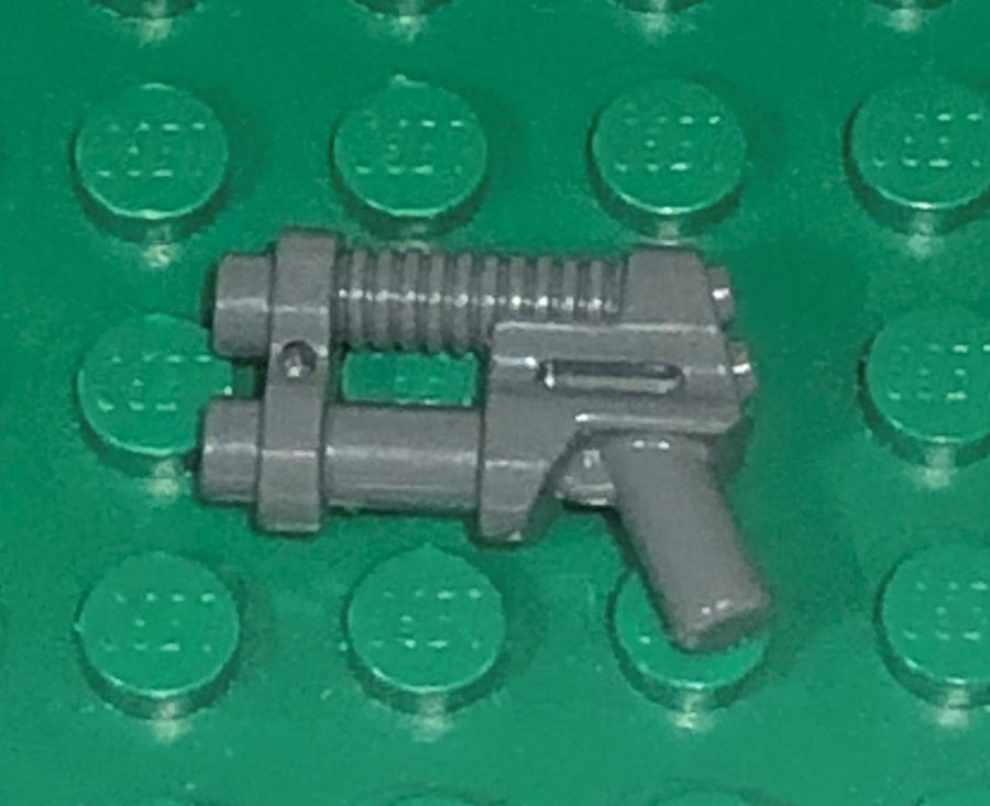 LEGO Weapon Gun Two Barrel Pistol 95199 Grå Dark Bluish Gray