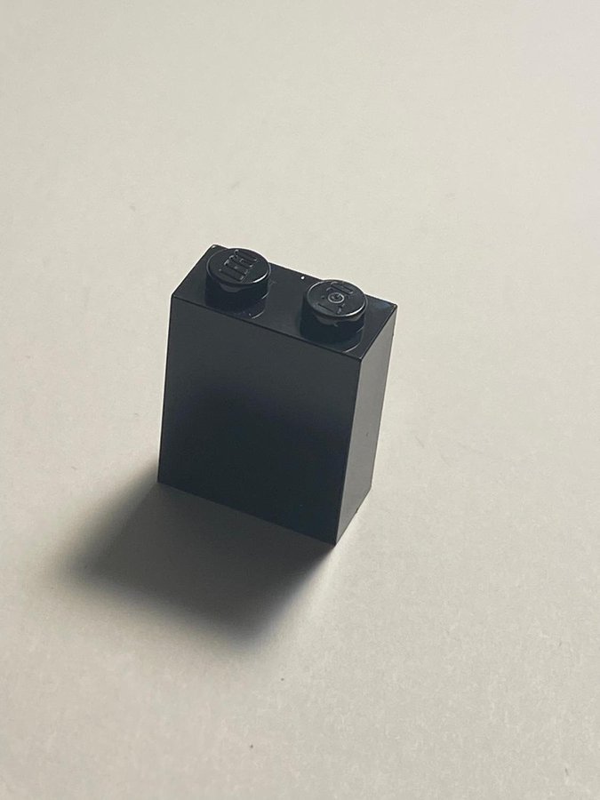 Black Brick 1 x 2 x 2 with Inside Stud Holder - LEGO - 3245