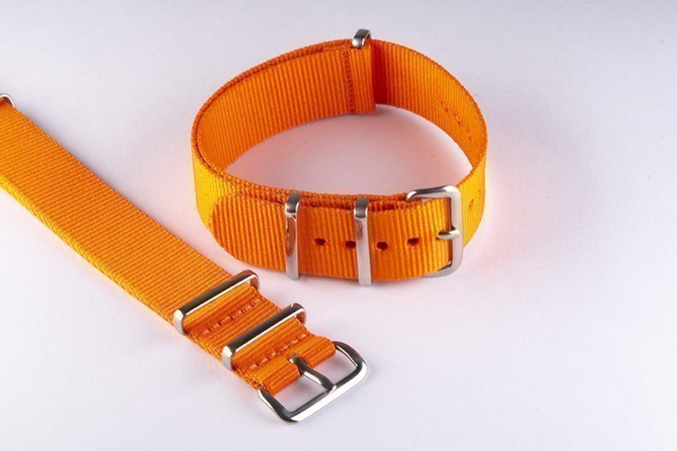 NATO-armband - Orange - Nylonband - Bredd 18 mm