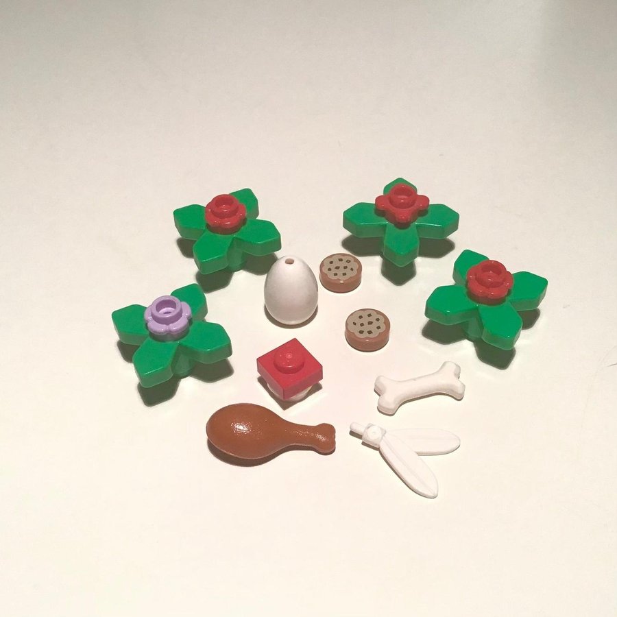Lego Minecraft Blandade Delar Enstaka bitar Blommor Kakor mm