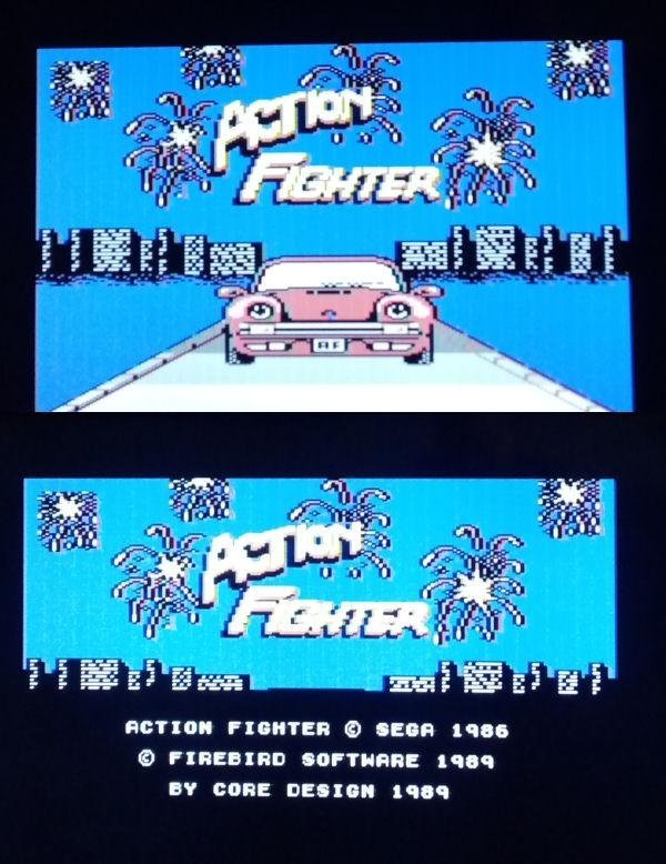 Action Fighter (Firebird) - Lös Tape - Kassett >TESTAD< - Commodore 64 Spel