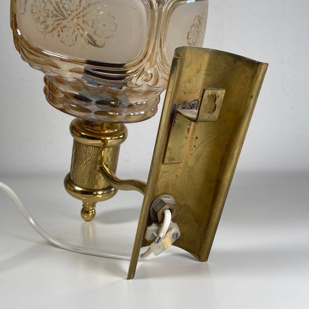 Vintage Bofa vägglampa i mässing brass wall lamp