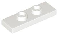 White Plate Modified 1 x 3 with 2 Studs (Double Jumper) - LEGO - 34103