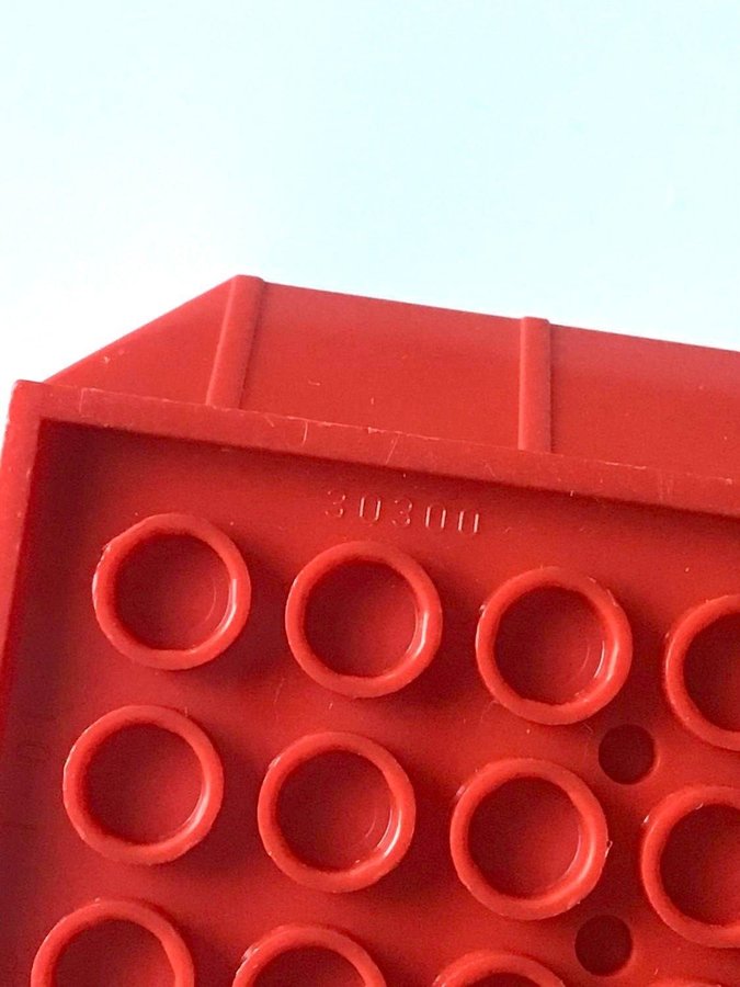 Lego Stort Rött Flak till Lastbil Enstaka bitar Legobitar Retro