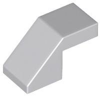 Light Bluish Gray Slope 45 2 x 1 with Cutout without Stud - LEGO - 28192