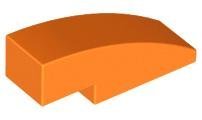 Orange Slope Curved 3 x 1 - LEGO - 50950