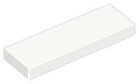 White Tile 1 x 3 - LEGO - 63864