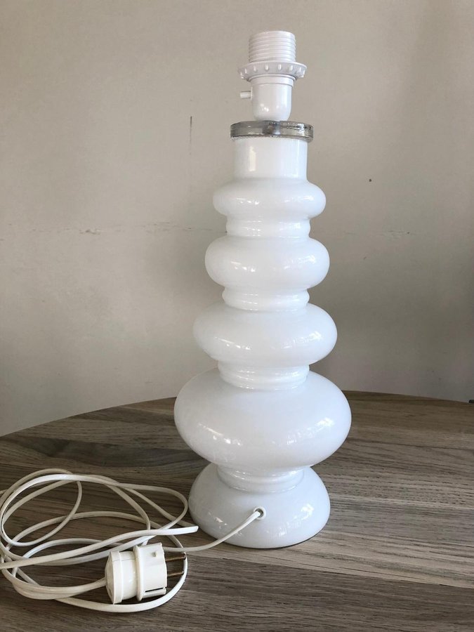 PO STRÖM ALSTERFORS LAMPFOT KULFOT GLAS BORDSLAMPA 60 TAL RETRO 2