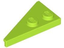 Lime Wedge Plate 4 x 2 Right Pointed - LEGO - 65426